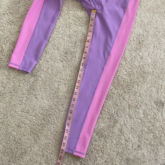 WILO The Label Ribbed Color block Pink and Purple High Rise Leggings Size XS - Picture 8 of 11